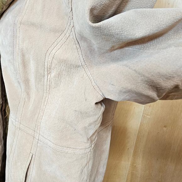 Jamie Nicole Collection 100% Genuine Leather Jacket With Fur Trim Size‎ Medium - Picture 6 of 11